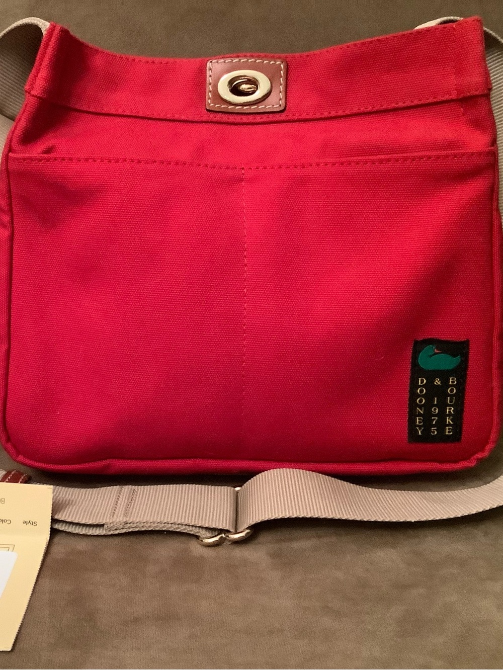 Dooney & Bourke Canvas Crossbody 28  - RED